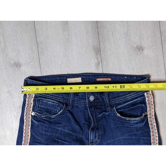 Anthropologie Pilcro & the Letterpress Side Stripe Slim Boyfriend Jeans Sz 28/ 6 - Picture 14 of 16